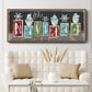Navidad Blocks - Floater Framed Canvas Print