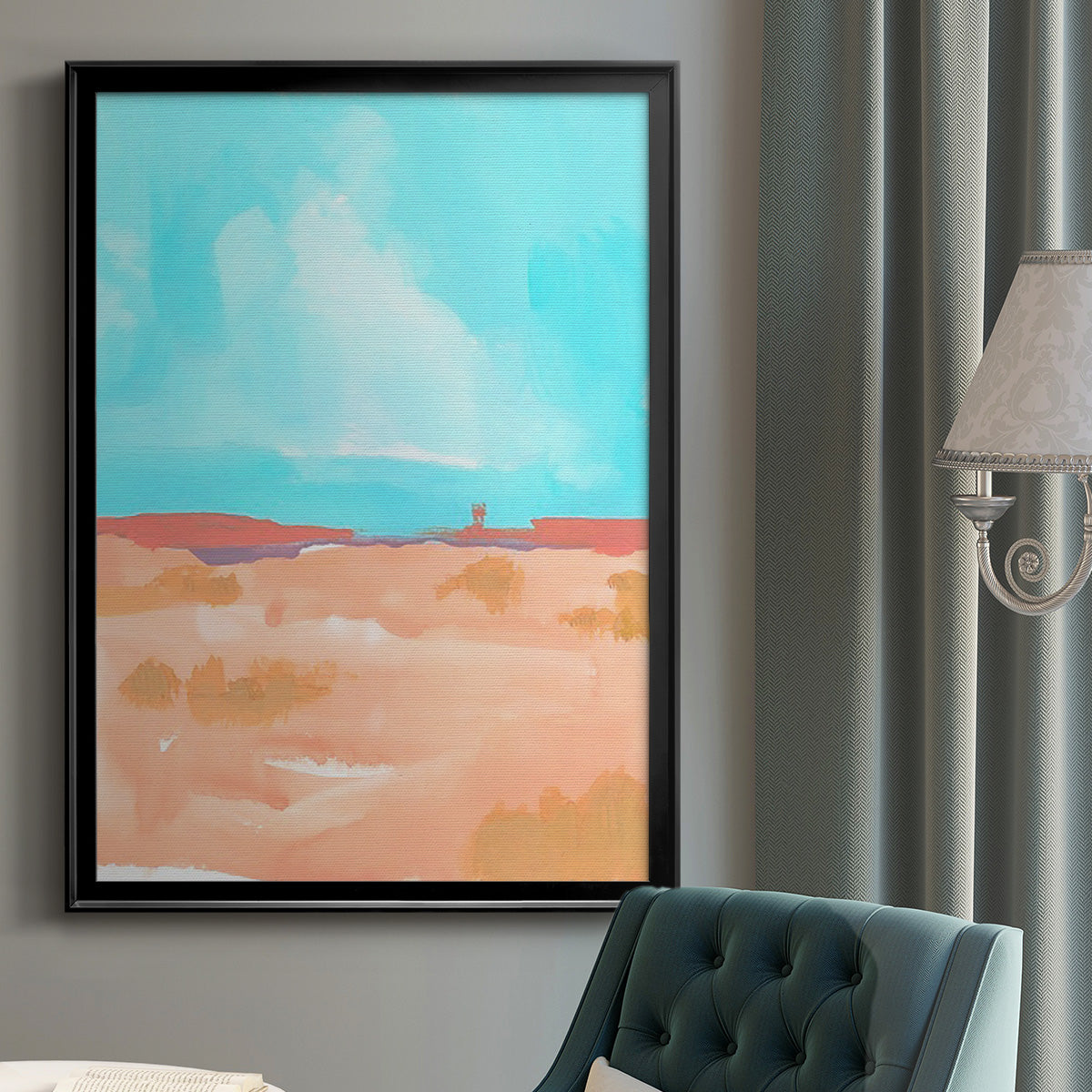 Wide Open Spaces II - Modern Framed Canvas Print