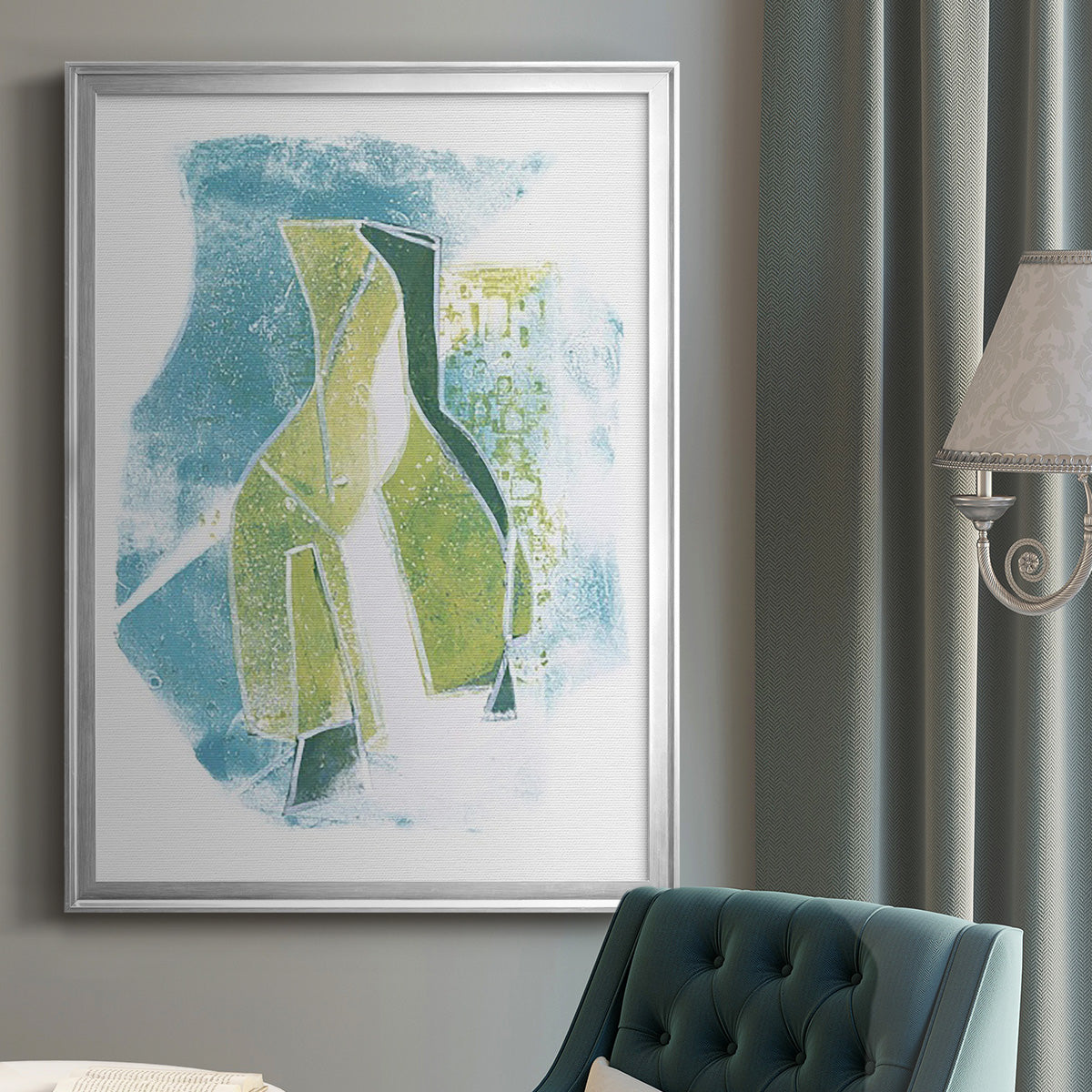Jubilee Jugs III - Modern Framed Canvas Print