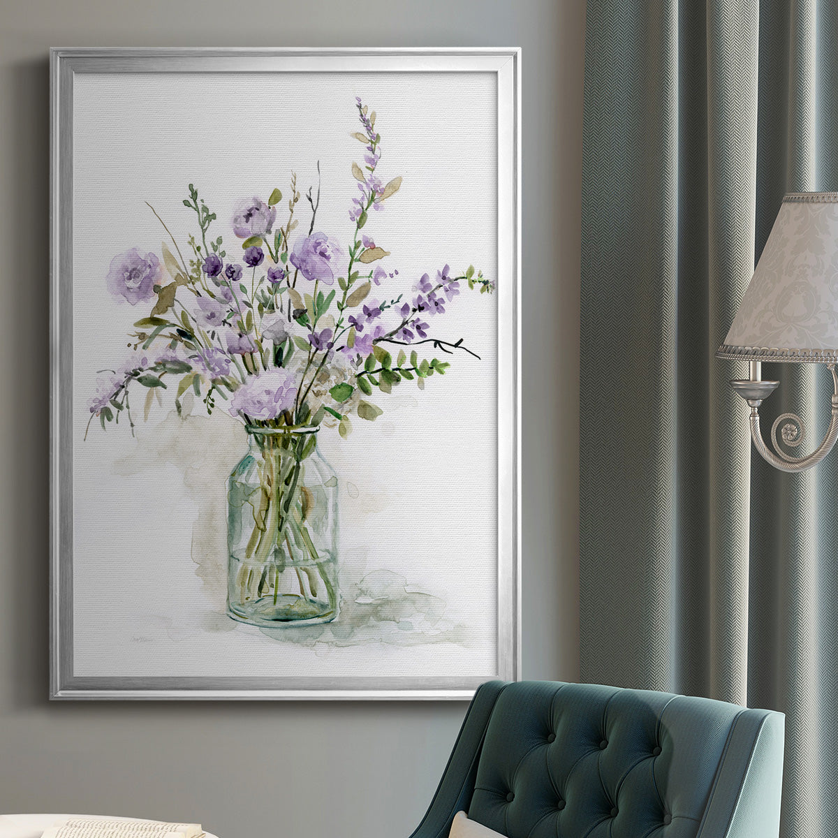 Purple Passion I - Modern Framed Canvas Print