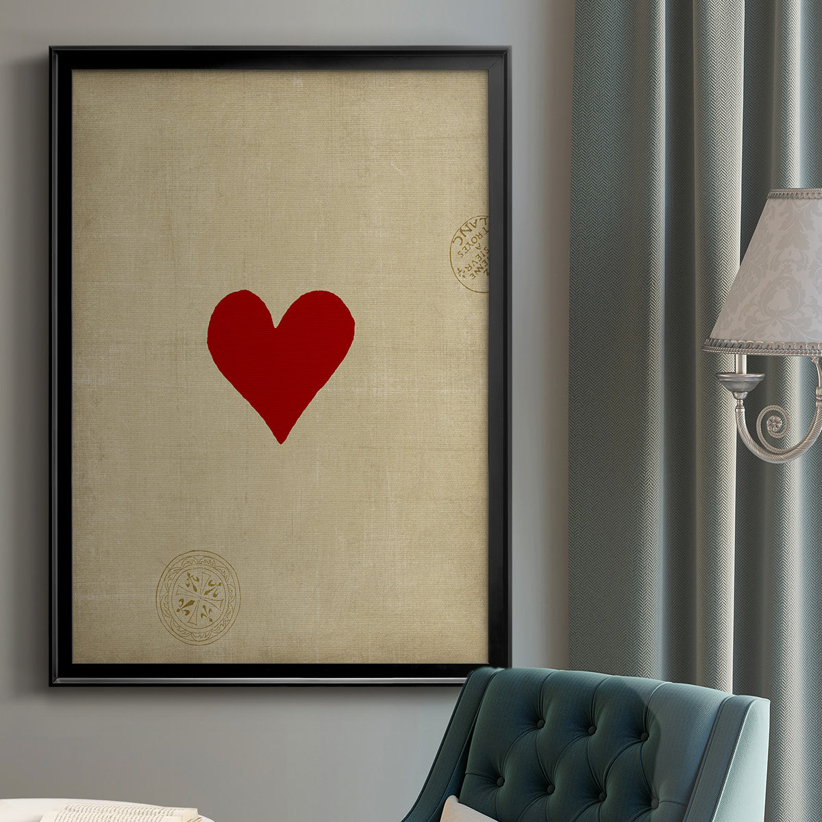 Small Heart - Modern Framed Canvas Print