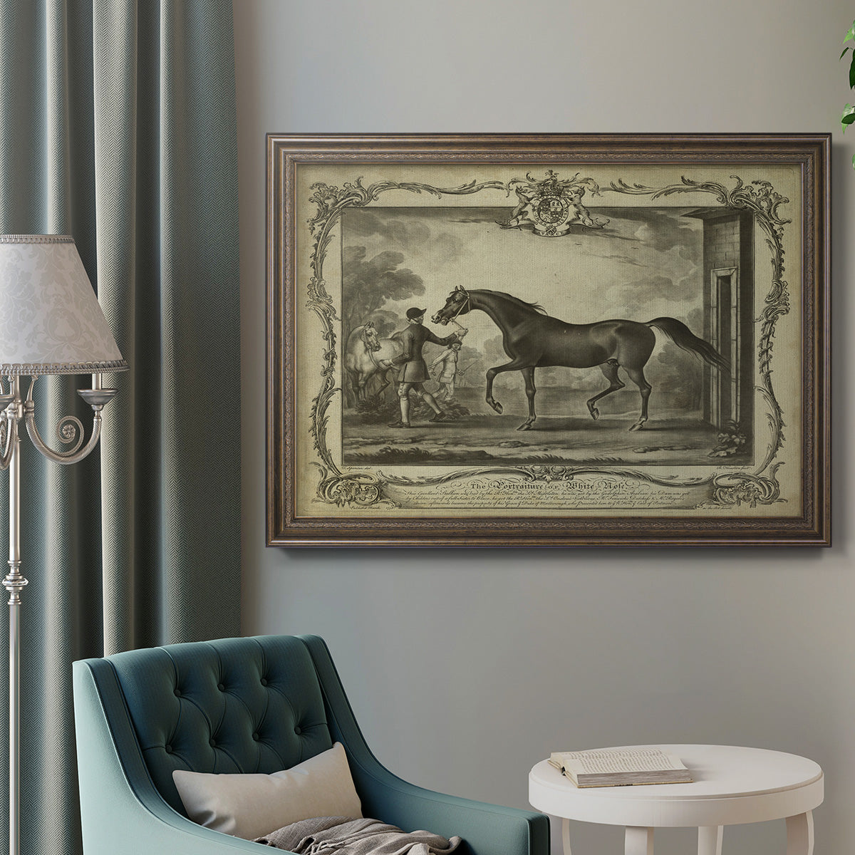 Distinguished Horses IV Premium Framed Canvas- Ready to Hang