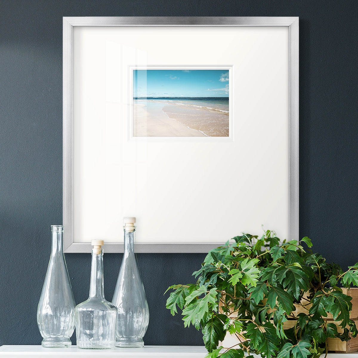 Sugar Sand Beach Premium Framed Print Double Matboard