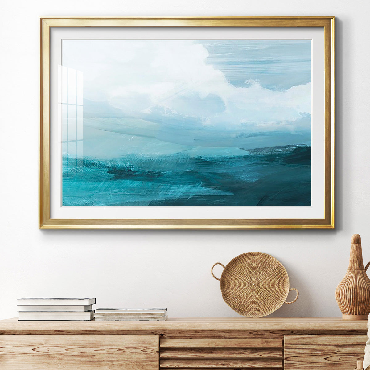 Azure Rising IV Premium Framed Print - Ready to Hang