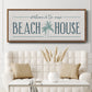 Our Beach House - Floater Framed Canvas Print