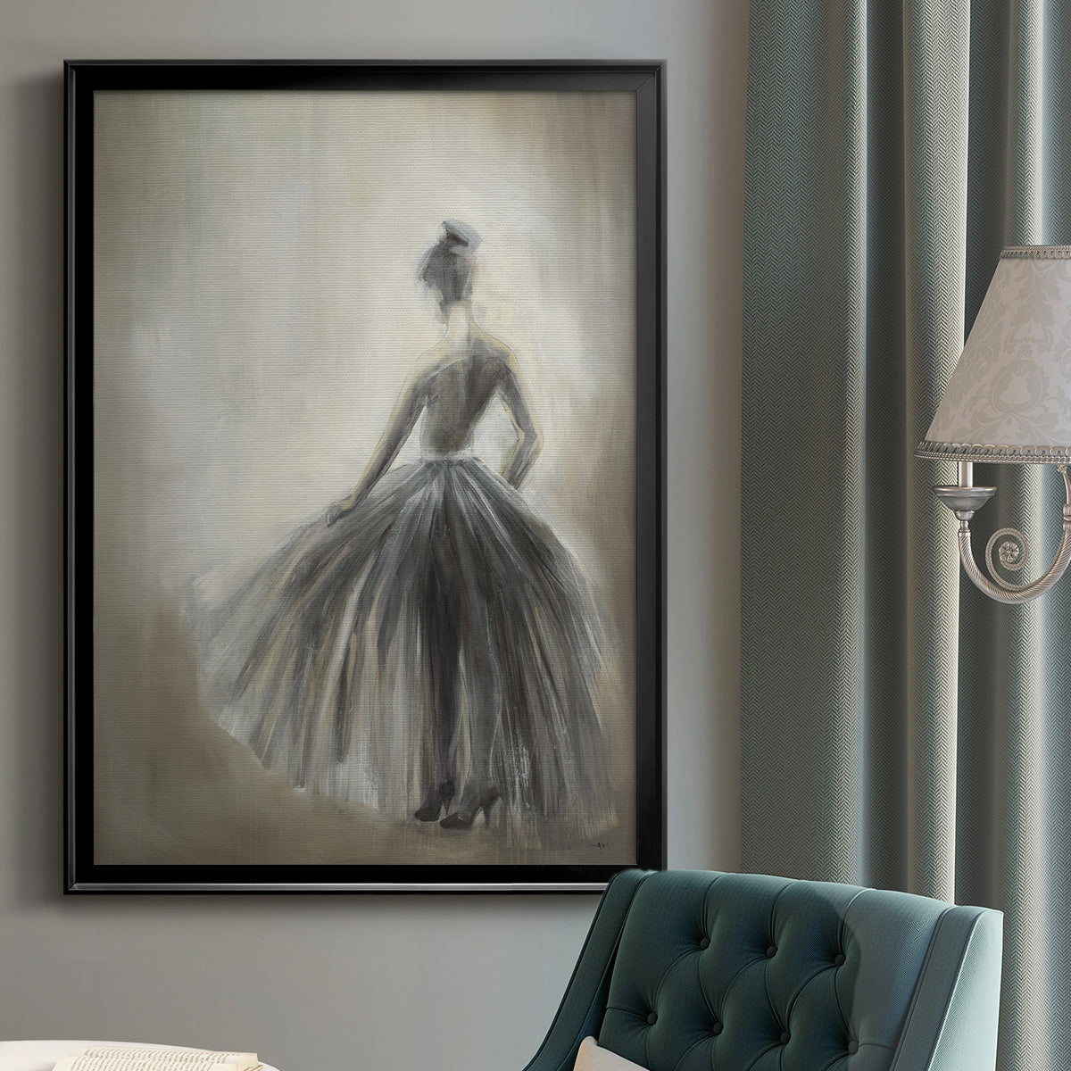 Over in the Light -  Framed Canvas Print