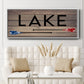 Lake Paddles - Floater Framed Canvas Print