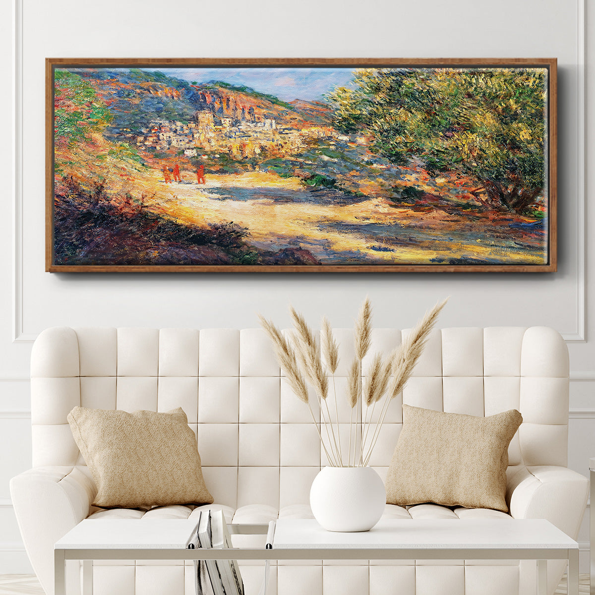 The Road to Monte Carlo, 1883 - Floater Framed Canvas Print