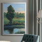 Tree by the Riverbank II - Modern Framed Canvas Print