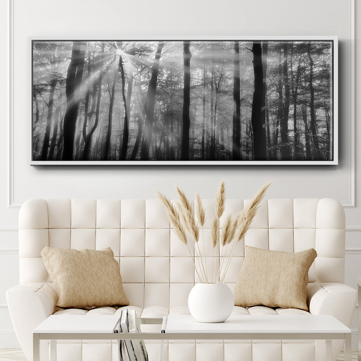 Breaking Through - Floater Framed Canvas Print