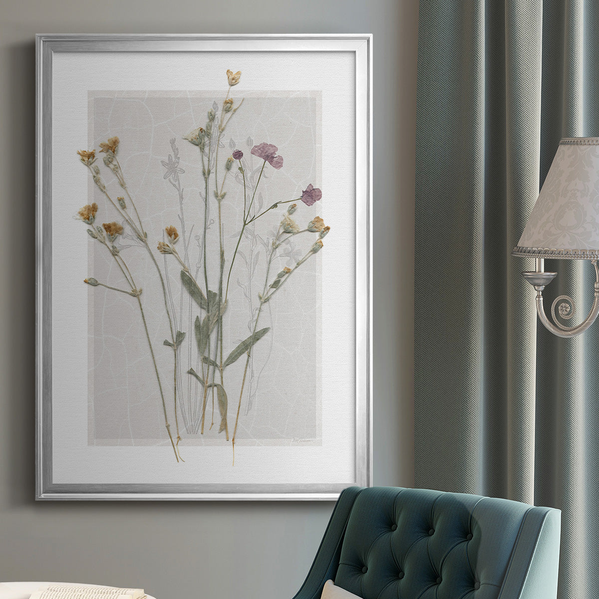 Field Study Page II - Modern Framed Canvas Print