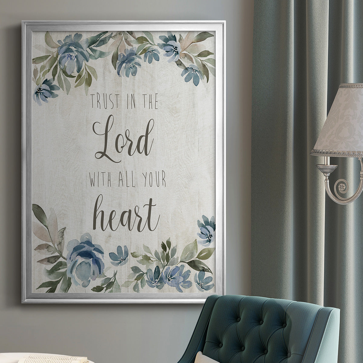 Trust in the Lord - Modern Framed Canvas Print