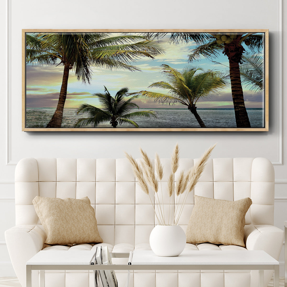 Honduras Sunset - Floater Framed Canvas Print