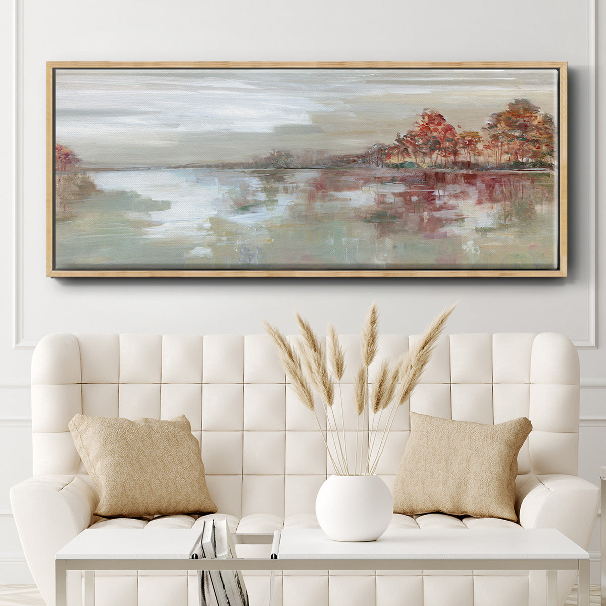 Scenic Sunrise - Floater Framed Canvas Print