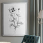 Wild Poppy Sketch - Modern Framed Canvas Print