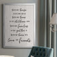Love and Friends - Modern Framed Canvas Print