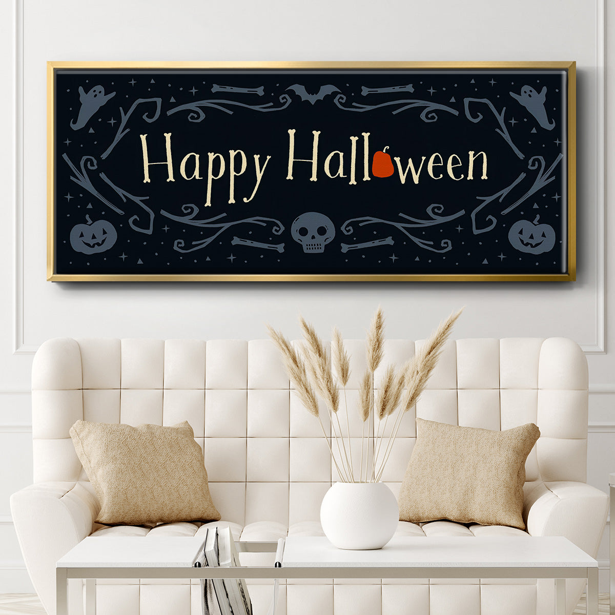 Skeleton Crew Collection D - Floater Framed Canvas Print