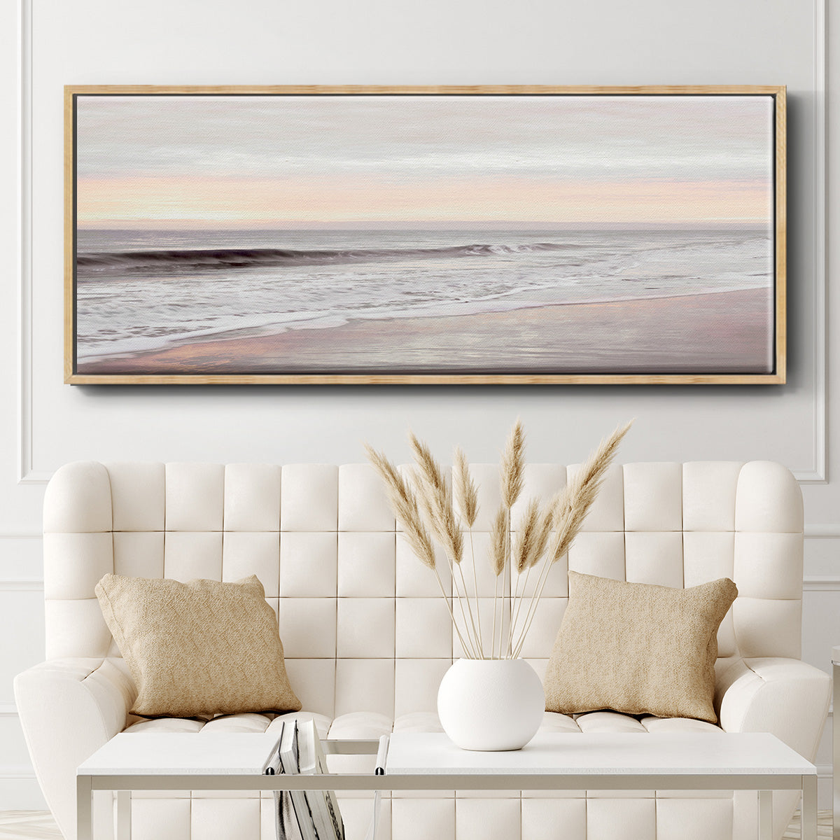 Dawn on the Horizon I - Floater Framed Canvas Print