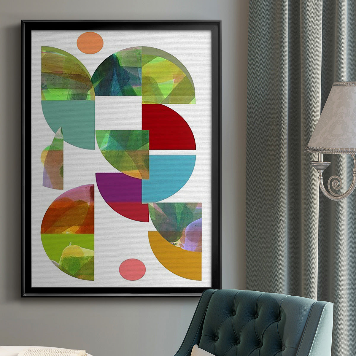 Dorset Shapes I - Modern Framed Canvas Print