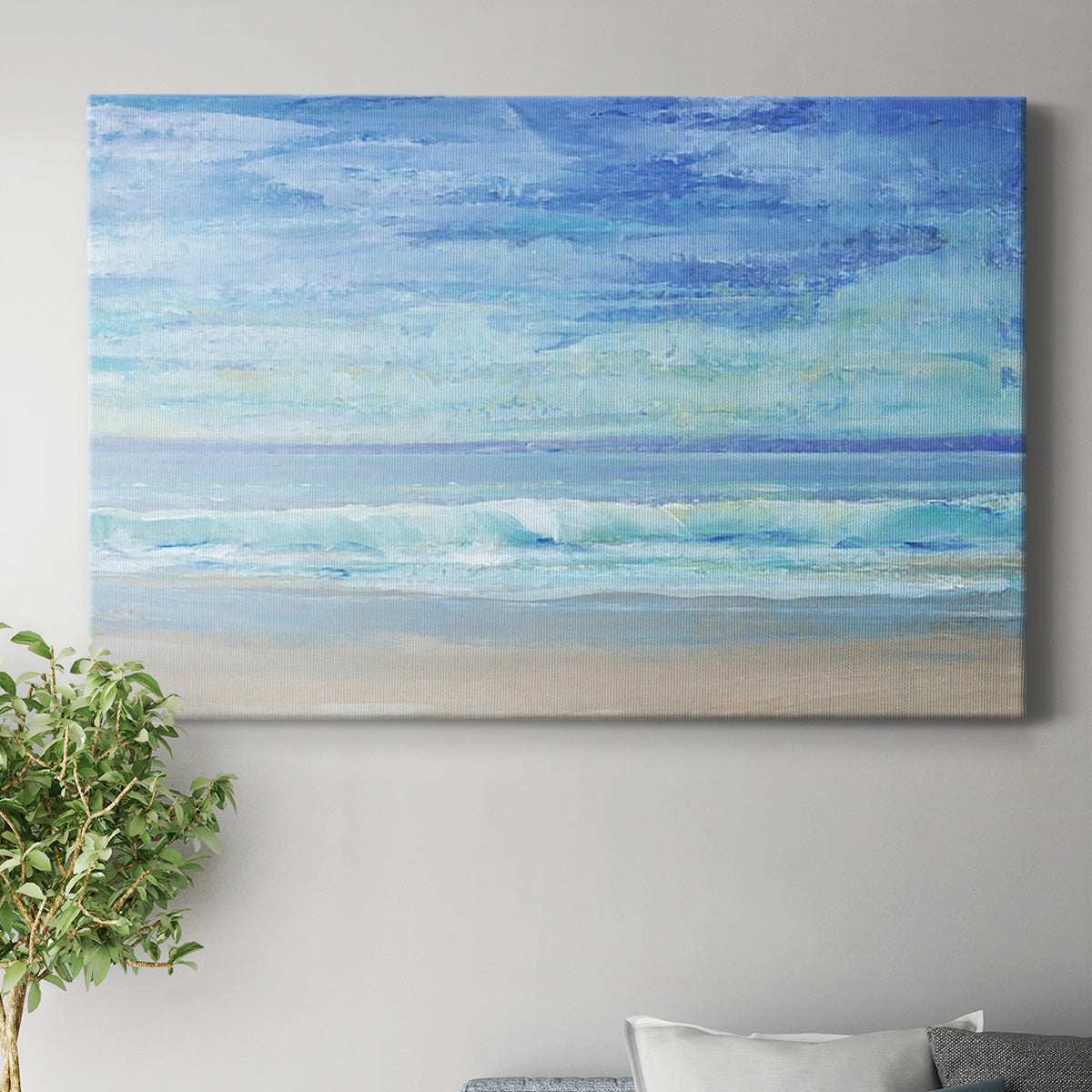 Rolling Surf I Premium Gallery Wrapped Canvas - Ready to Hang