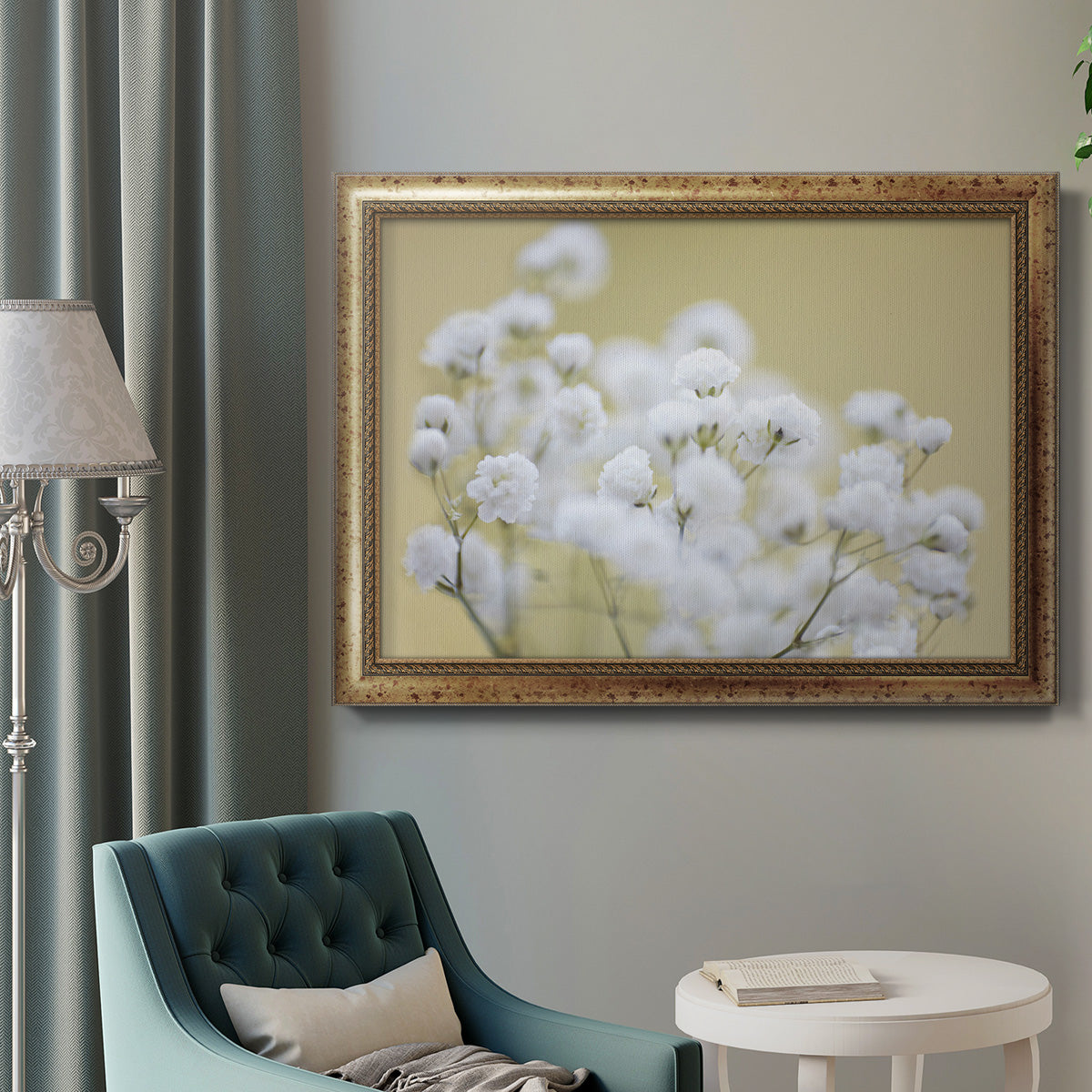 Baby's Breath Study III Premium Framed Canvas- Ready to Hang