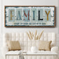 Family Where Life - Floater Framed Canvas Print