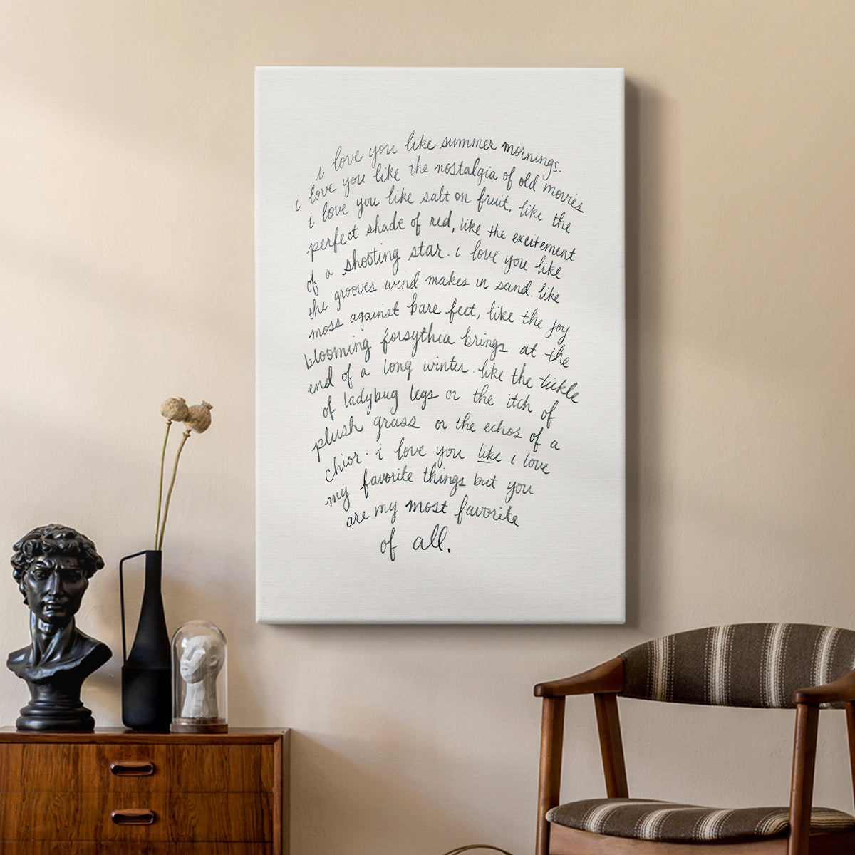 Letter to a Lover I - Canvas Art Print
