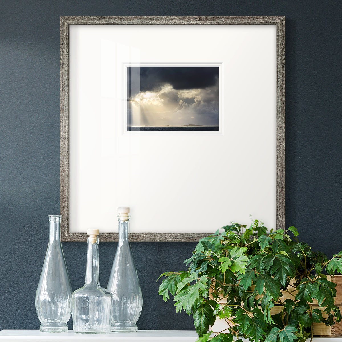Rays of Light - Double Matboard Framed Print