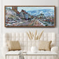 Road to Vétheuil in Winter - Floater Framed Canvas Print