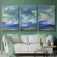 Island Dusk - Framed Premium Gallery Wrapped Canvas L Frame 3 Piece Set - Ready to Hang