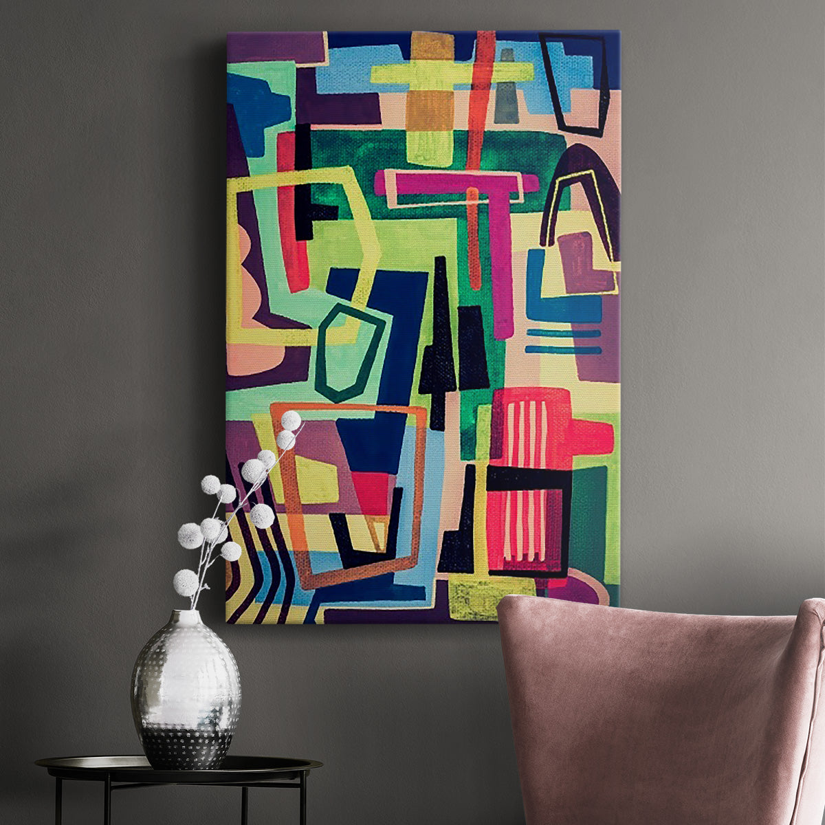 Connected Colors I - Canvas Art Print