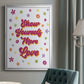 Show Yourself More Love - Modern Framed Canvas Print