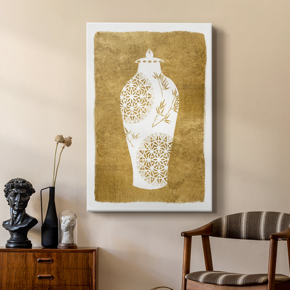 Golden Urn II - Canvas Art Print
