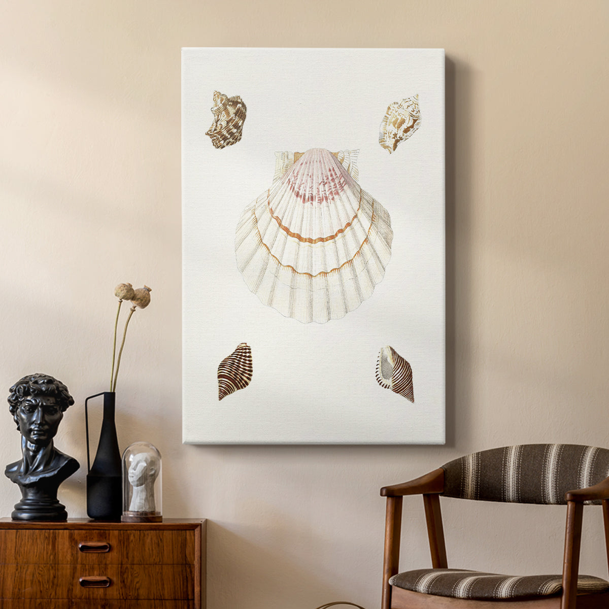 Pastel Knorr Shells IV - Canvas Art Print