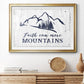 Move Mountains - Modern Framed Art Print