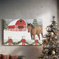 Crimson Morning Wreath - Canvas Art Print