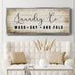 Laundry Co. - Floater Framed Canvas Print