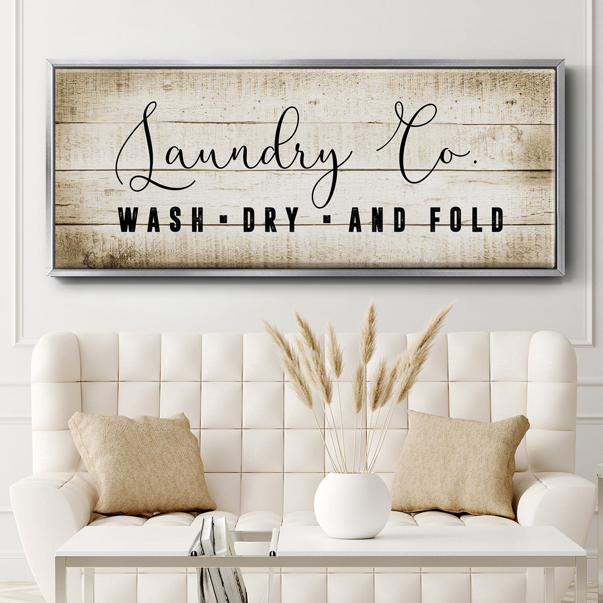Laundry Co. - Floater Framed Canvas Print