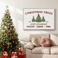 Christmas Farm Sign I - Framed Gallery Wrapped Canvas in Floating Frame