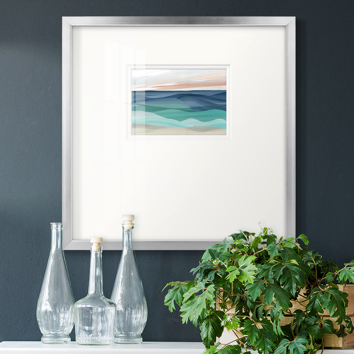 Shifting Seas Premium Framed Print Double Matboard