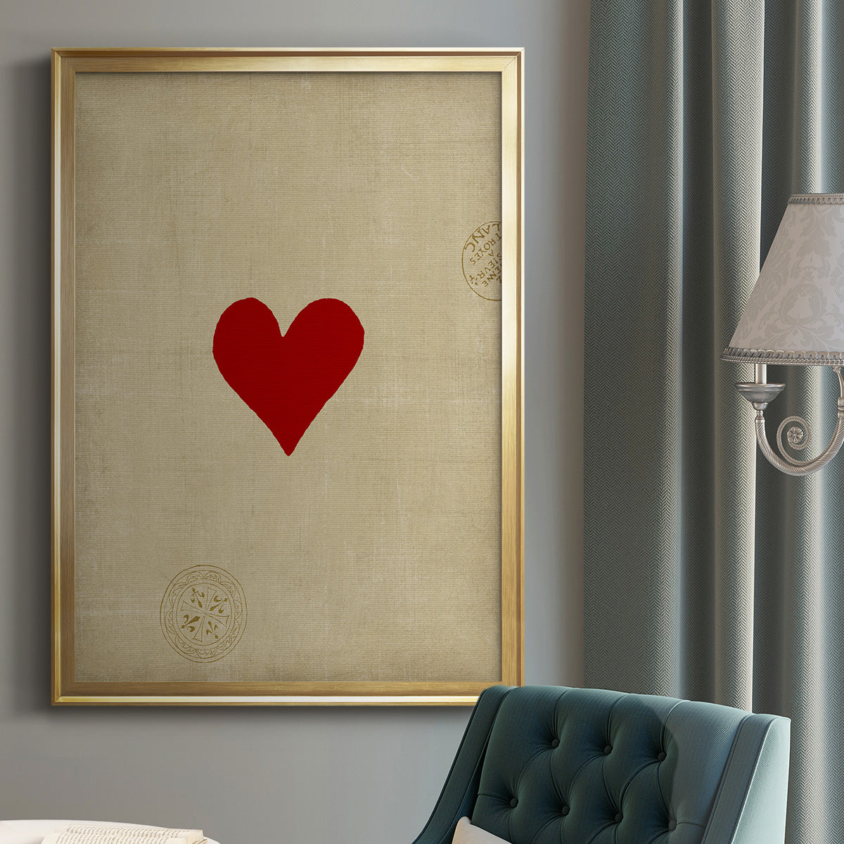 Small Heart - Modern Framed Canvas Print