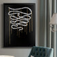 Weeping Ribbon II - Modern Framed Canvas Print