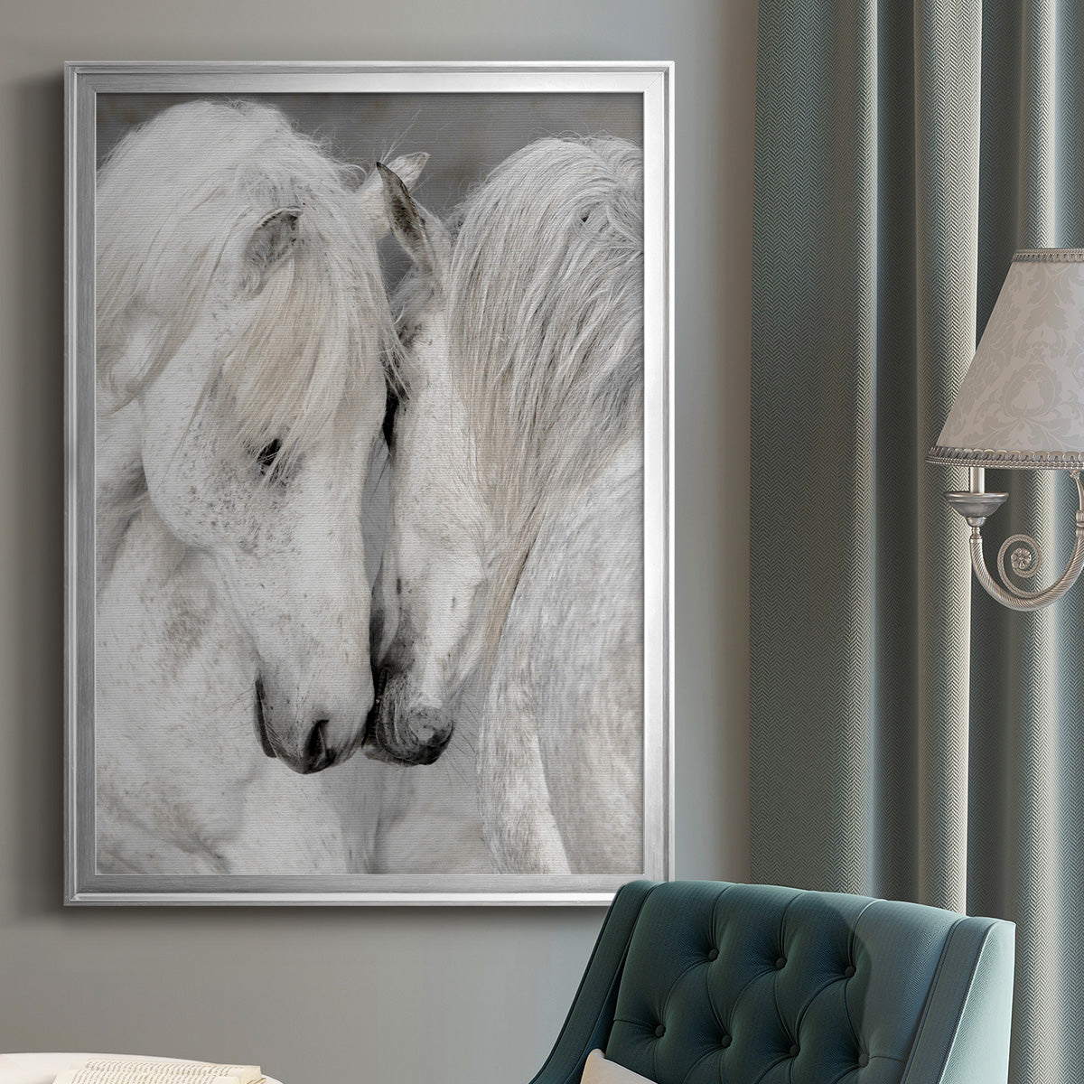 Affection II - Modern Framed Canvas Print