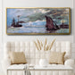 Seascape - Floater Framed Canvas Print
