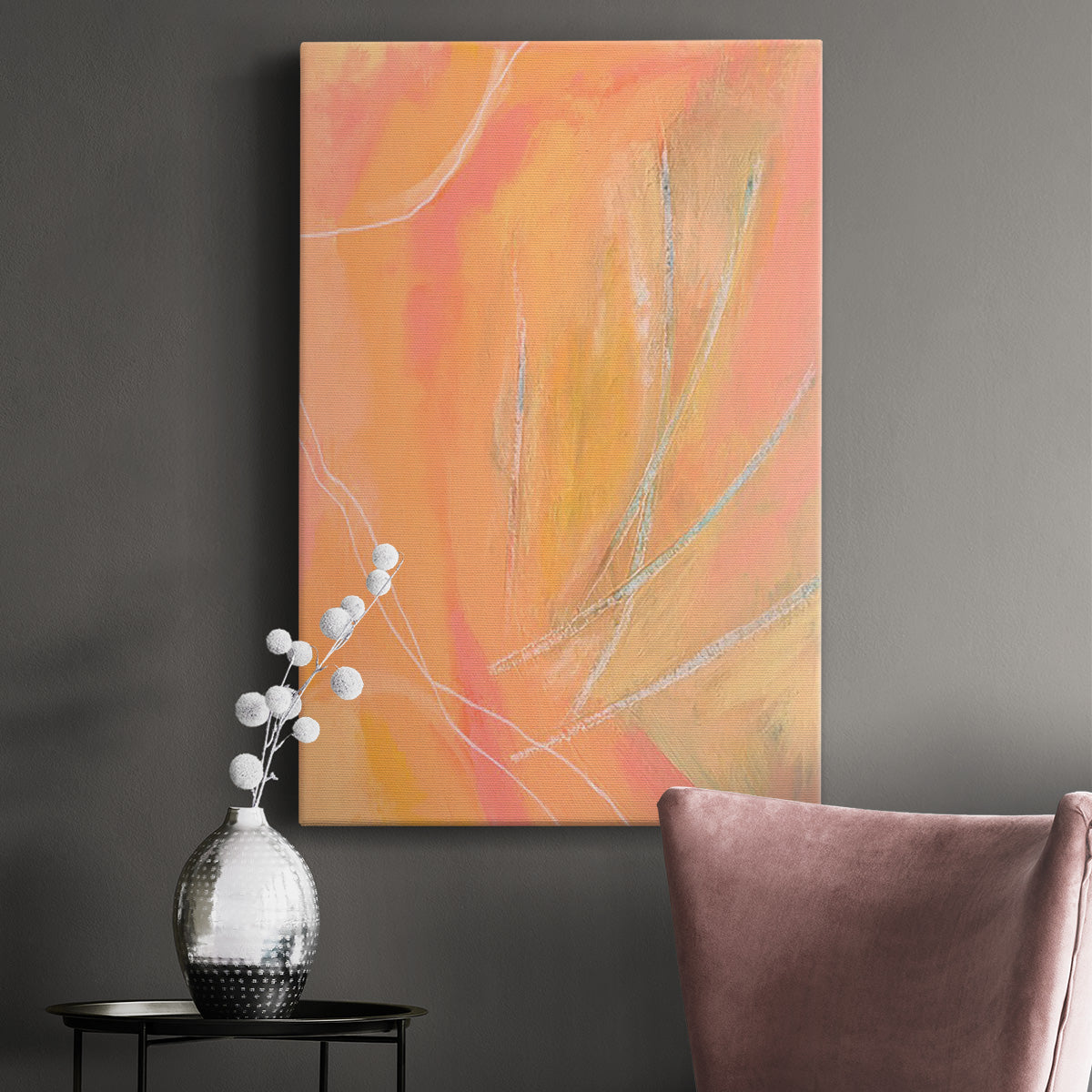 Peach Bliss II - Canvas Art Print