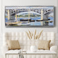 The Bridge Over the Seine, 1874 - Floater Framed Canvas Print