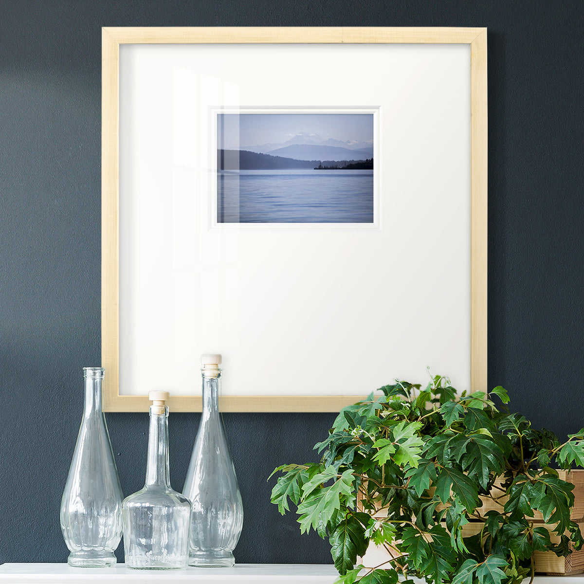 Blue Serenity Premium Framed Print Double Matboard