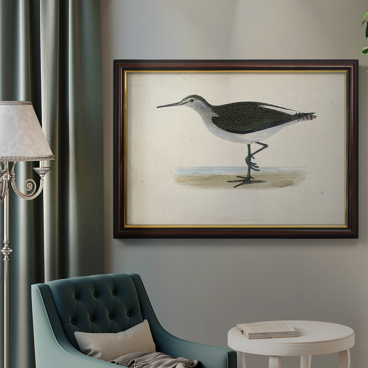 Morris Sandpipers VI Premium Framed Canvas- Ready to Hang