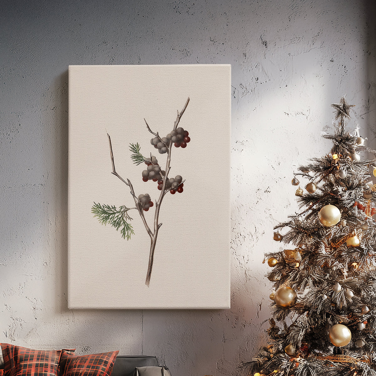 Frostlit Manger Blessing - Canvas Art Print