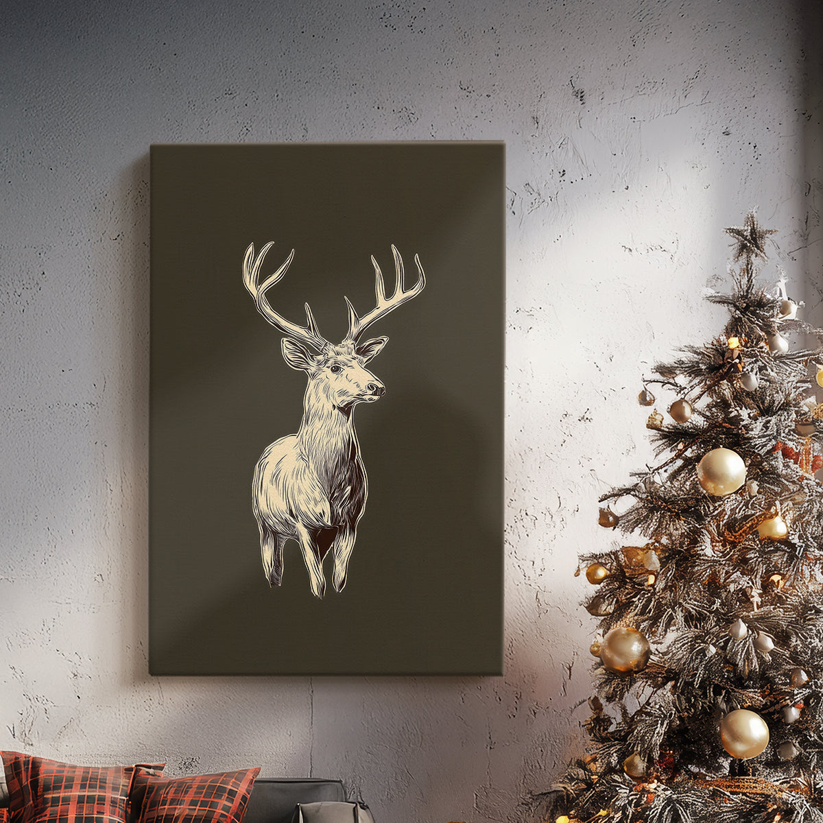 Pale Winter Candle Parish - Canvas Art Print